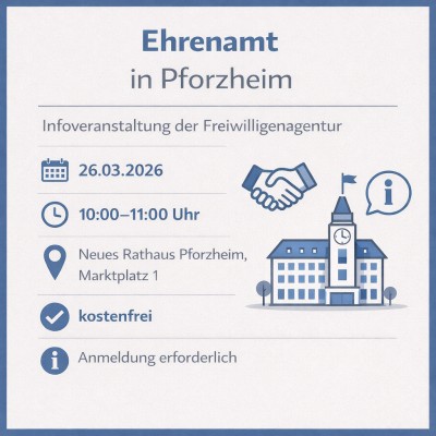 Freiwilligenagentur informiert über Ehrenamt in Pforzheim
